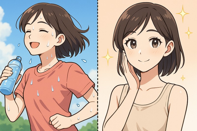 肌荒れを治す運動の効果と注意点