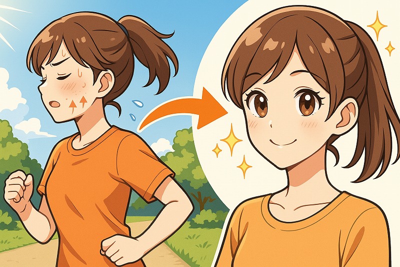 運動で肌荒れが治った理由とは？仕組みと効果をわかりやすく解説
