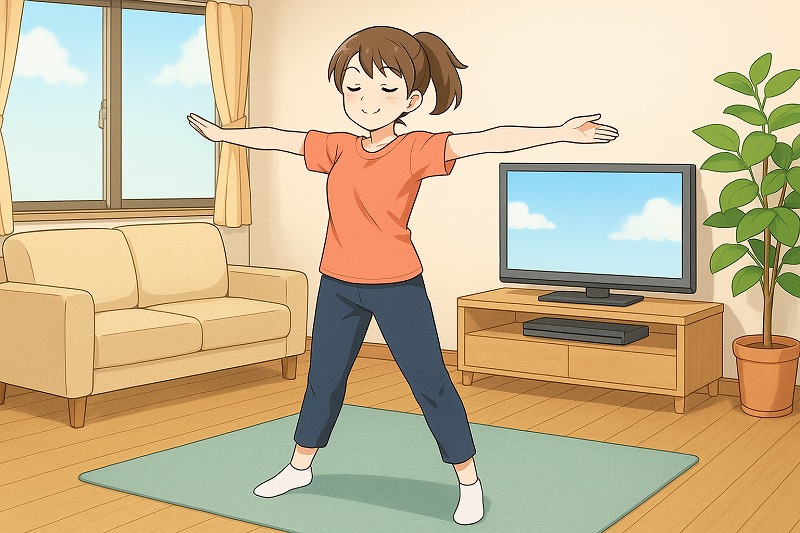 ラジオ体操を毎日やってみた結果とその効果