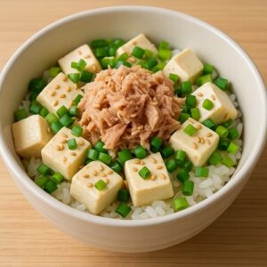 豆腐ツナ丼（火を使わずOK）